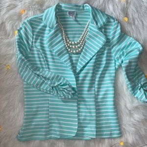 Vamp Striped 3/4 Blazer